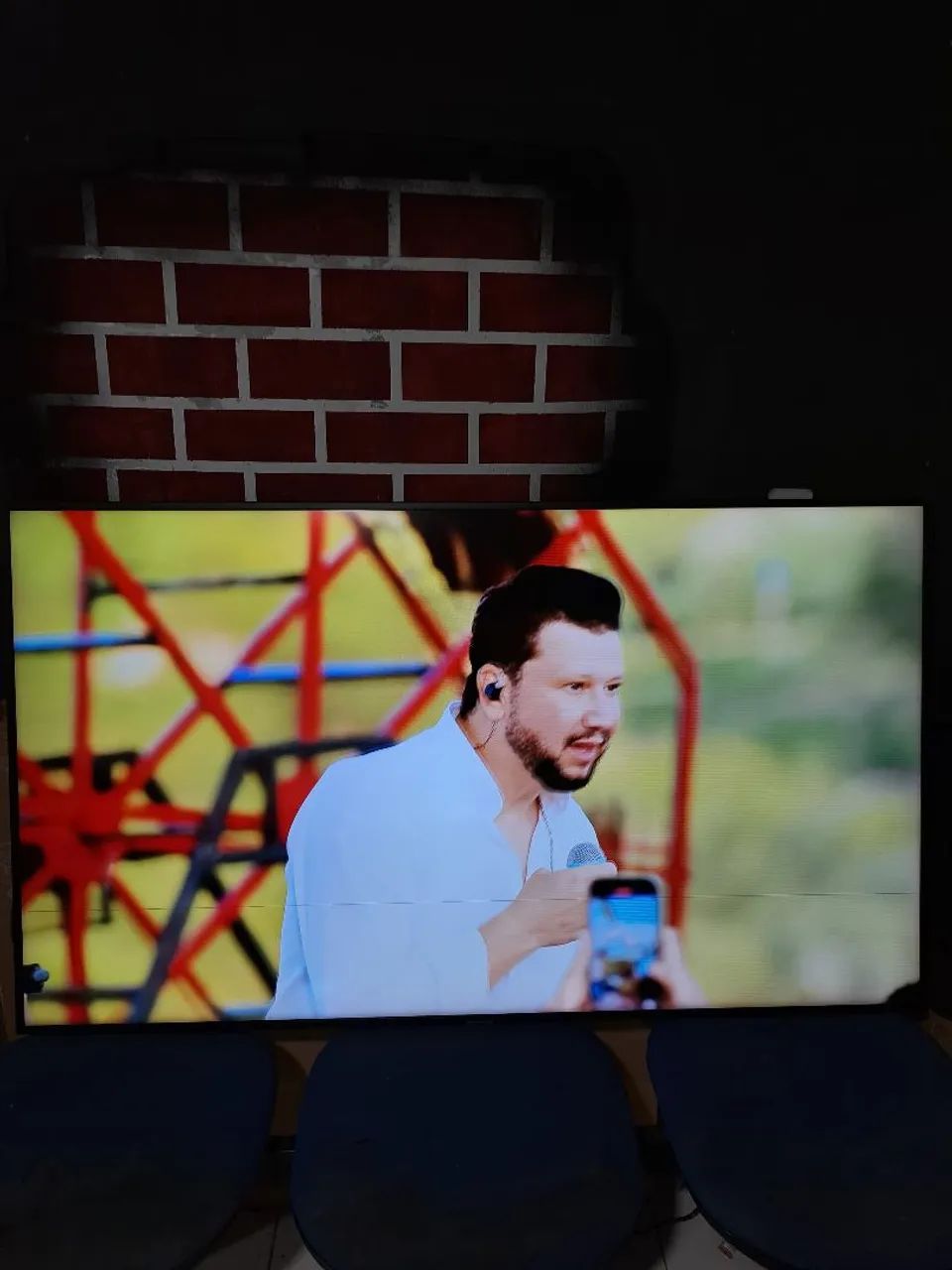 (Leia a descrição) smart tv Samsung 65 polegadas led 4k com detalhe  - Foto 5