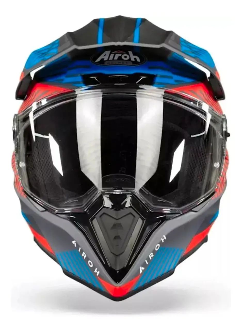 Capacete Airoh Commander Boost Red/Blue Matt - Foto 3