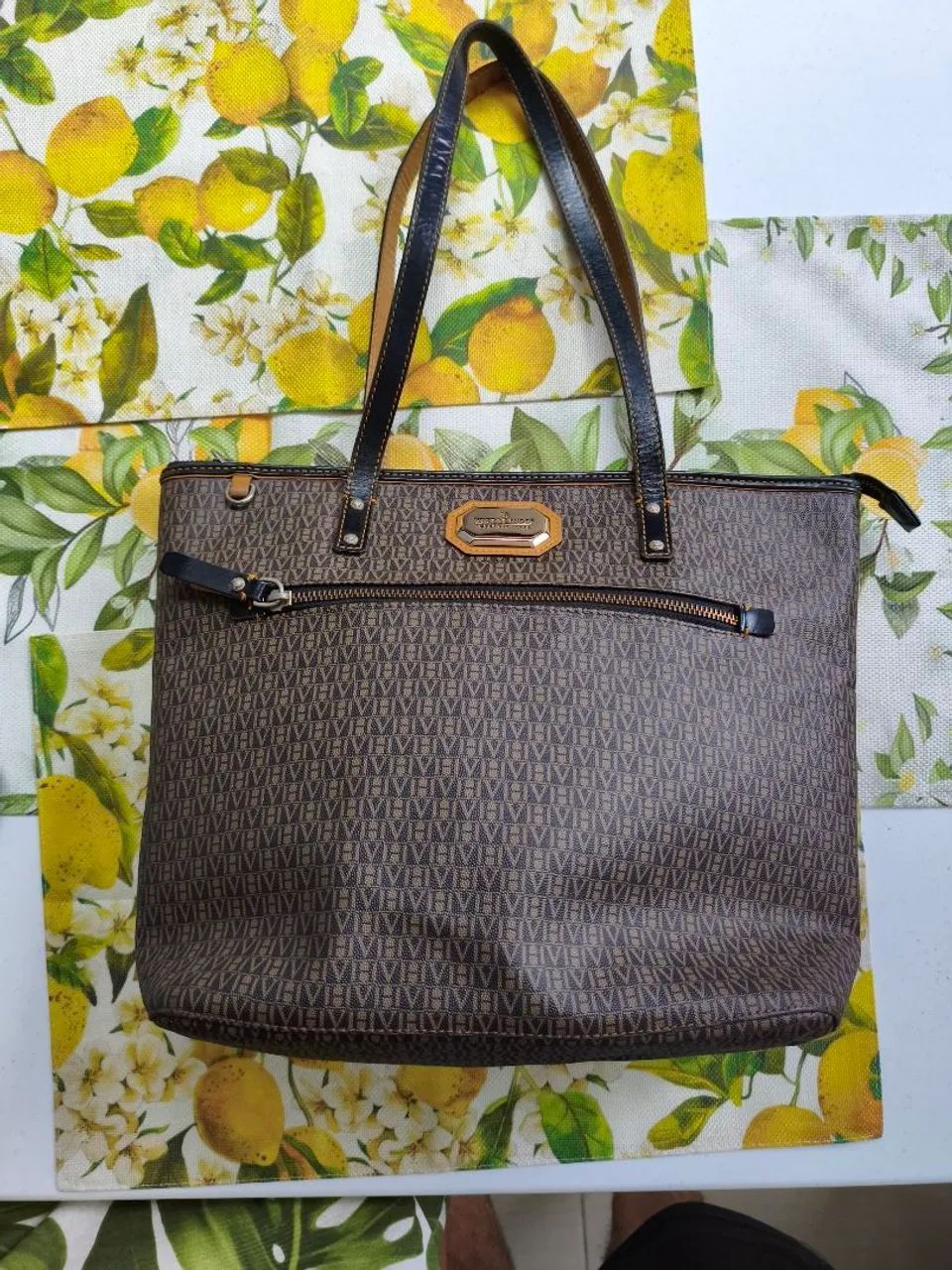 Bolsa de luxo Victor Hugo em couro original - Foto 3