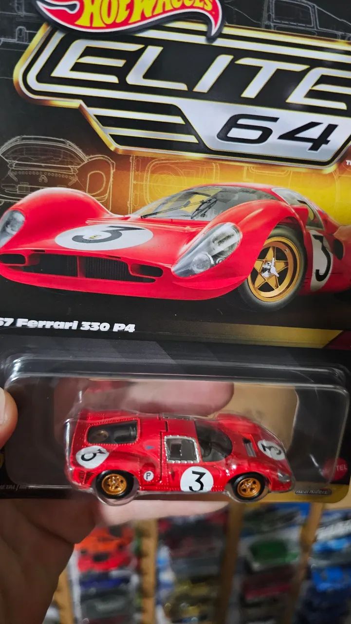 Hot Wheels Ferrari 330 P4 Elite 64 - Hobbies e coleções - Vale