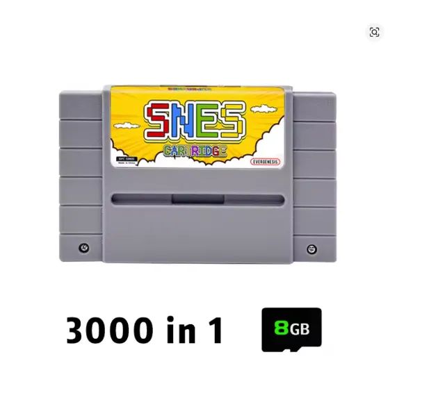 Everdrive super nintendo (Snes Famicom) 8000 jogos - Cartao SD 8GB
