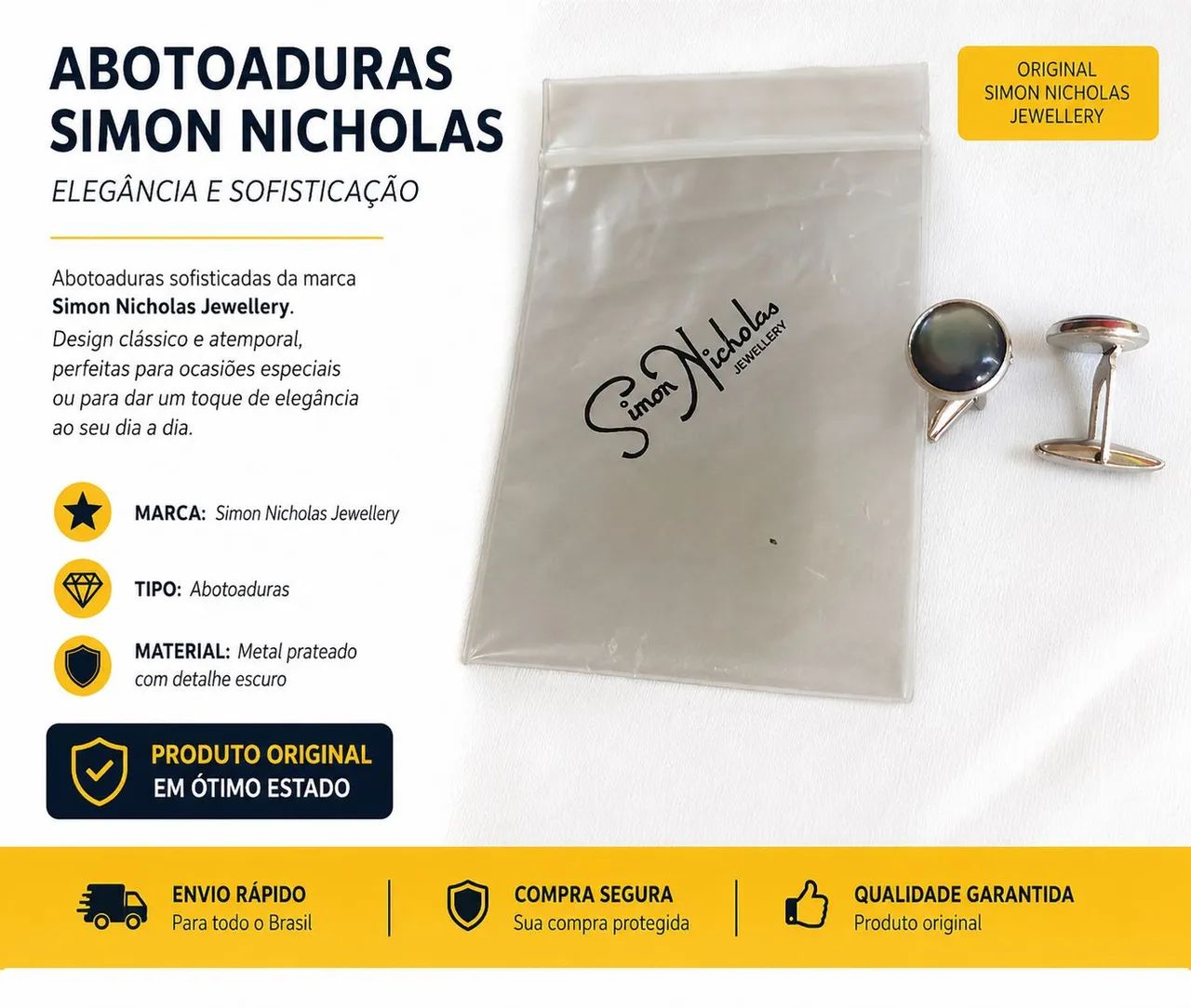Abotoaduras SIMON NICHOLAS 