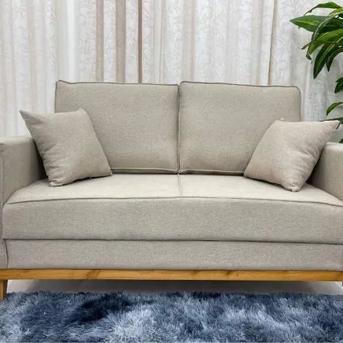 Sofá 2 lugares Clean  1.40m Molas Bonnel l65 - Foto 2