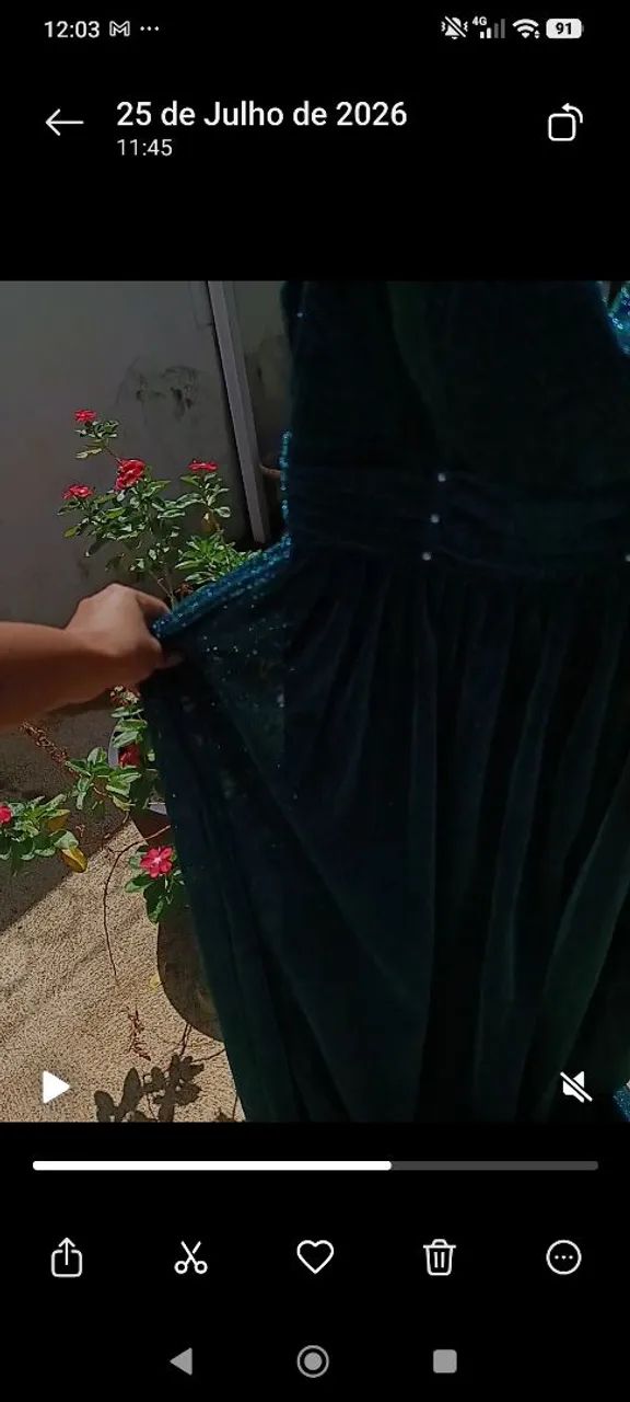 Vestido verde formatura  - Foto 3