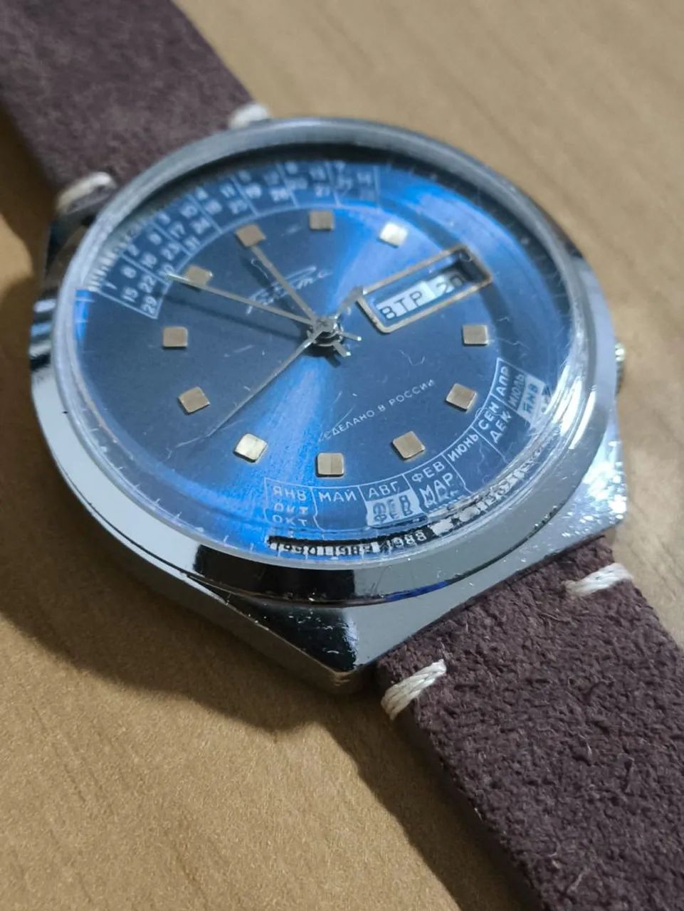 Relógio Raketa Calendário Perpetuo, Relógio russo - Foto 2