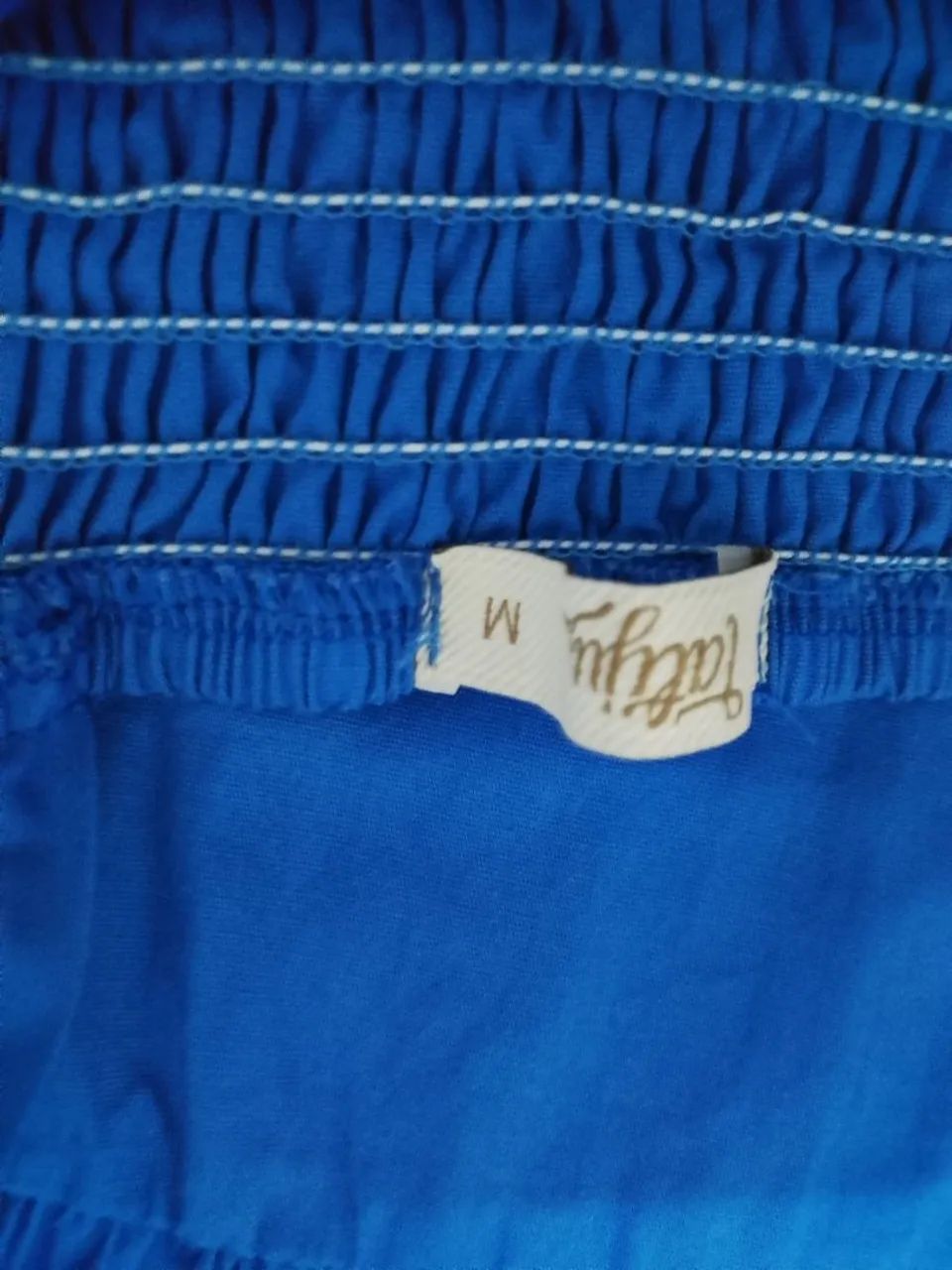 Vestido azul de 1 alça  - Foto 4