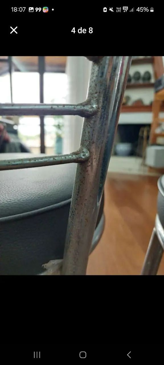 2 bancos de metal - Foto 3