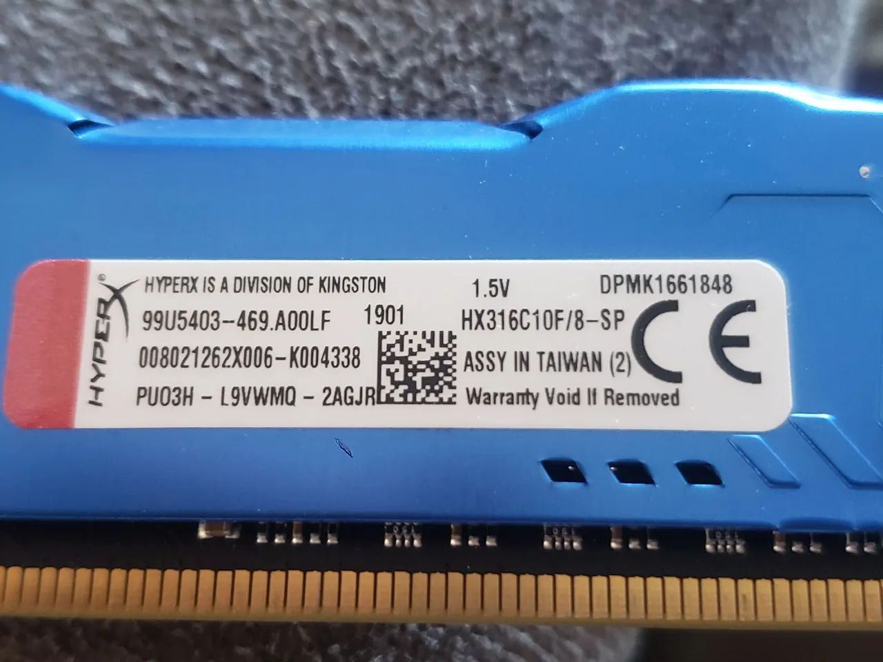 Memória RAM HyperX Fury DDR3 1600MHz: - Foto 3