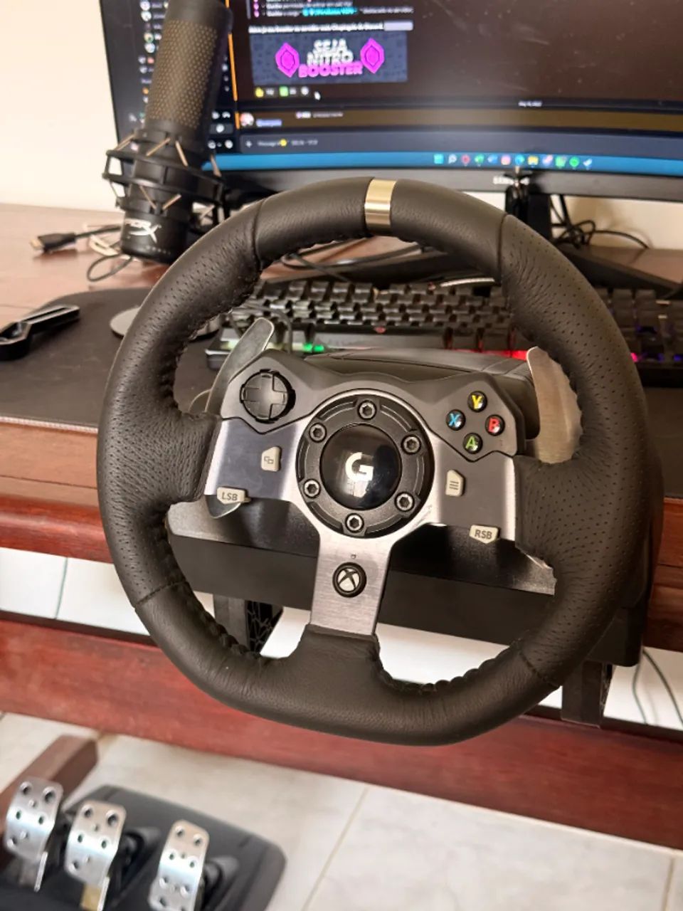 Volante Logitech G920 Xbox e PC - Foto 5