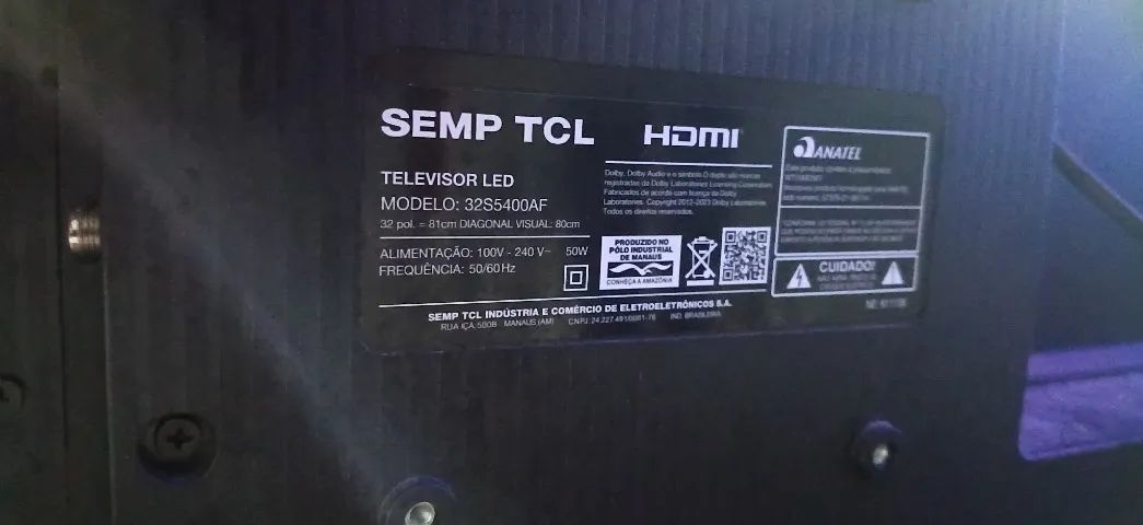tv TCL 32 polegadas goglle tv ( tela quebrada precisar arrumar ) - Foto 2