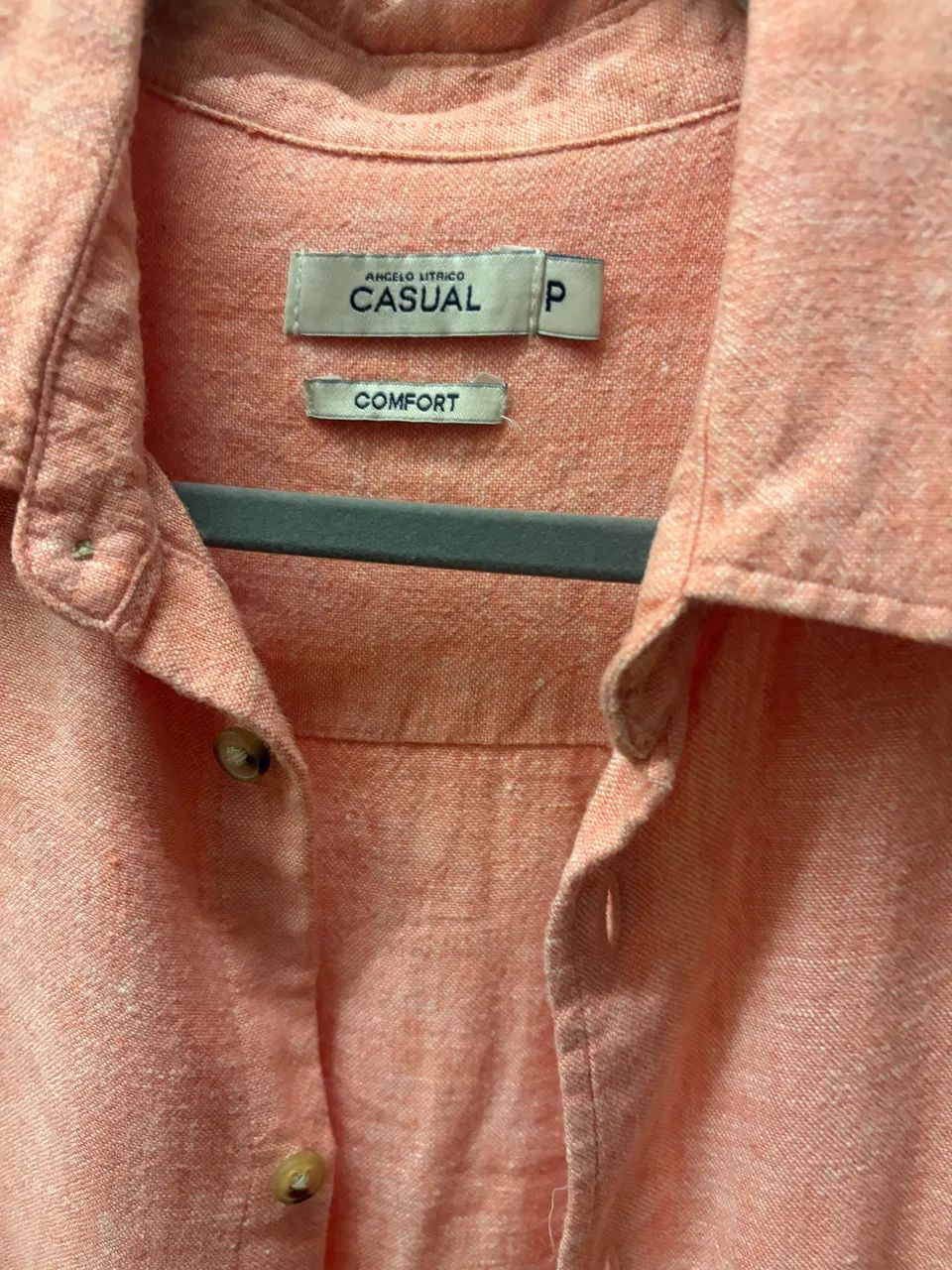 Camisa de algodão confort manga longa  - Foto 2