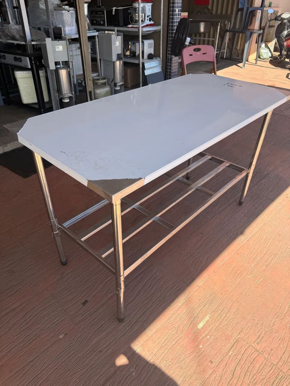 Mesa total inox 1.5M por 70 nova  - Foto 3