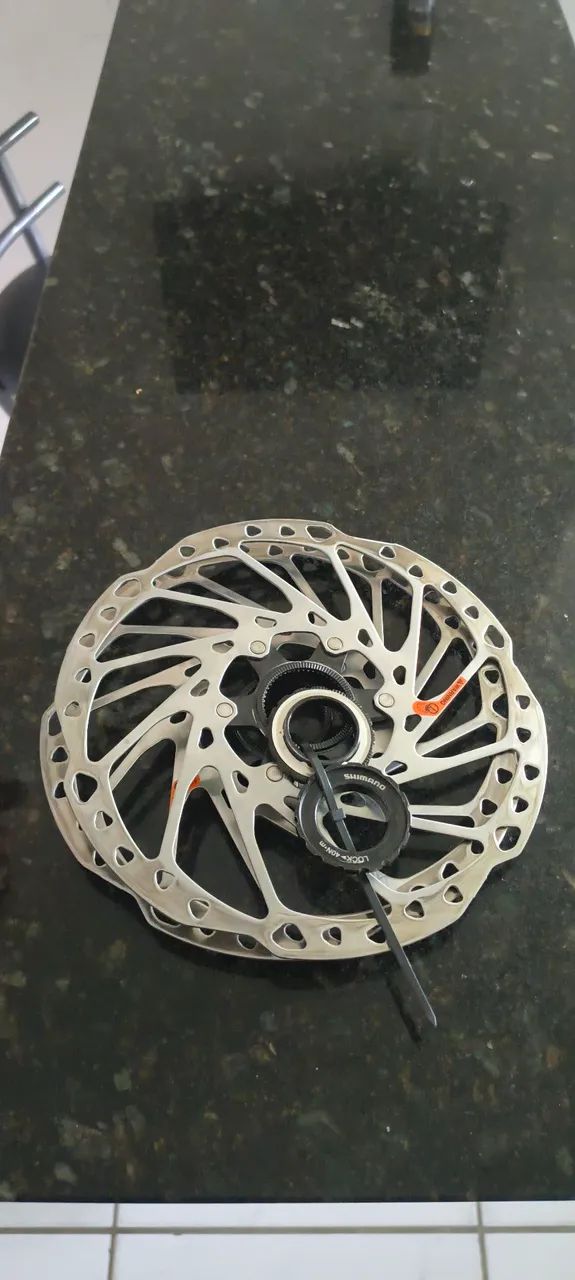 Par de discos shimano rt64 203mm originais