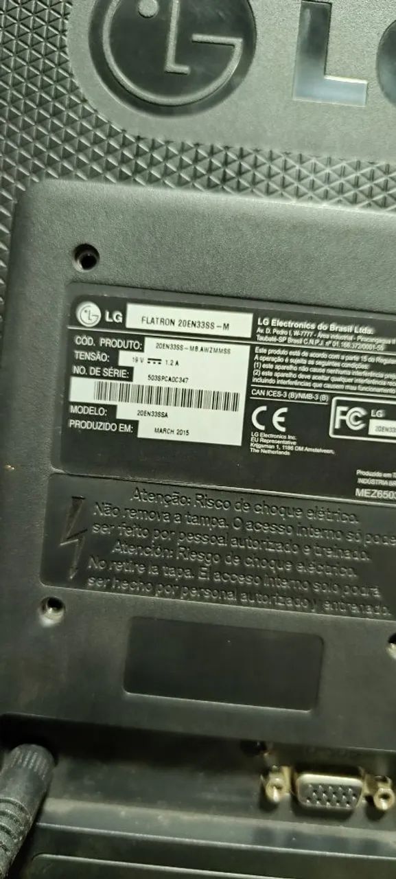 Monitor LG 20 polegadas. - Foto 5