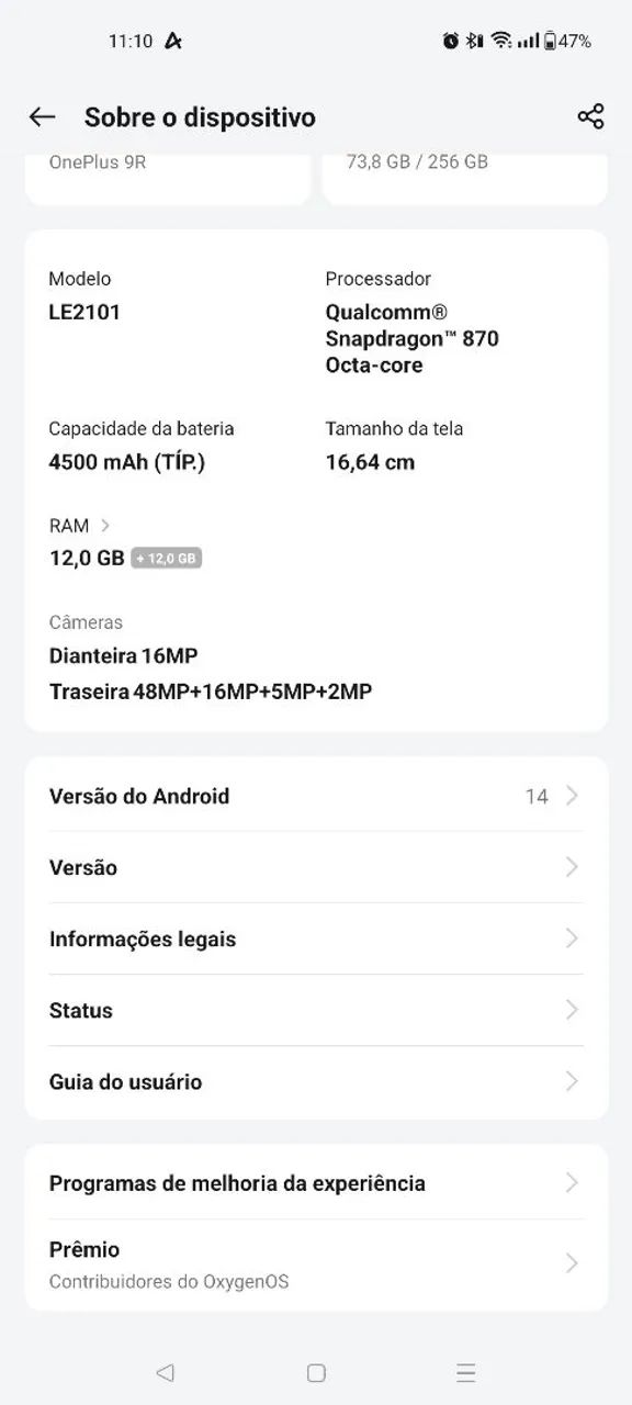 Vendo celular One Plus 9R sem detalhes, novo! - Foto 5