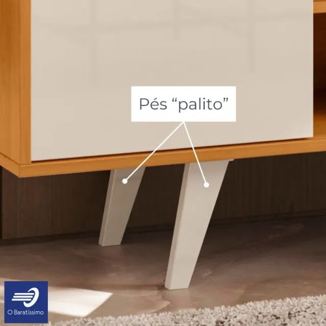 Rack com 2 Portas de Correr para TV até 55"  - Foto 2