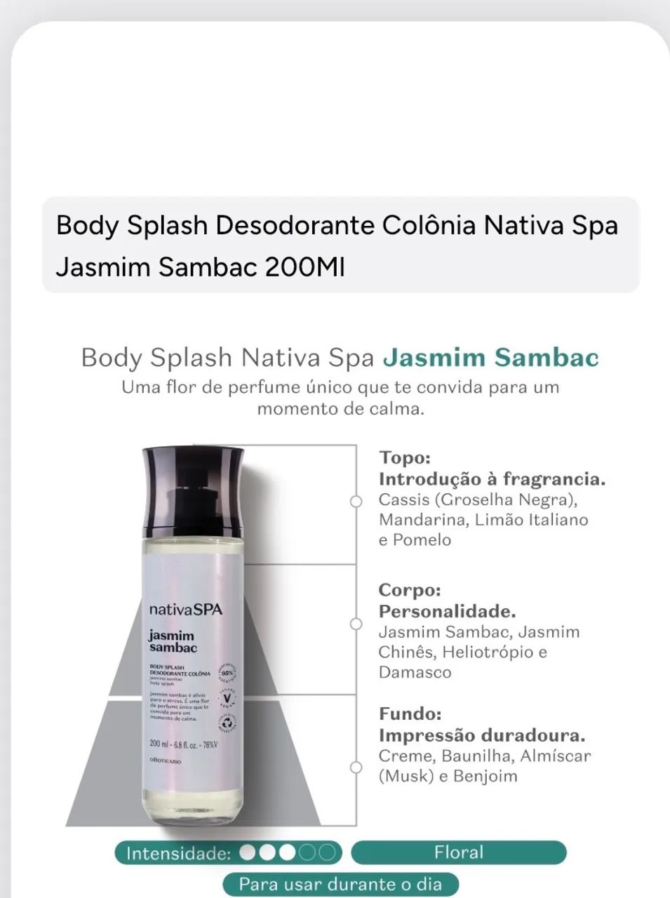 Body splash jasmim sambac - Foto 2