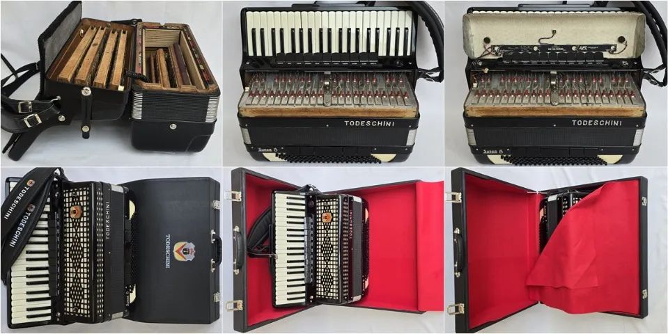 Acordeon 120 Baixos Todeschini Super 8 Já Eletrificada - Foto 5
