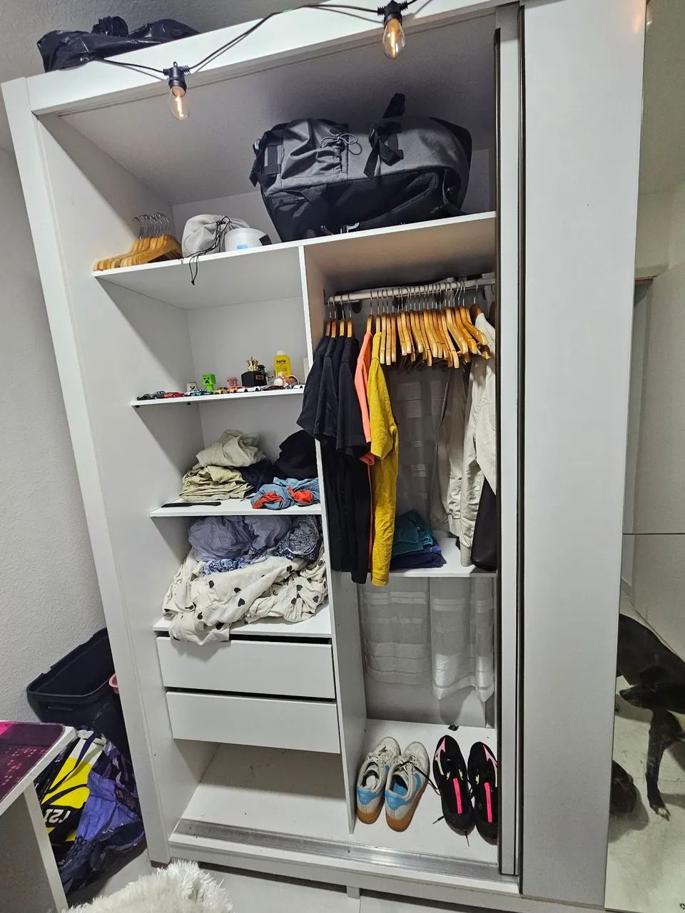 Guarda-Roupa Casal Ripado com Espelhos e Gavetas - Foto 5