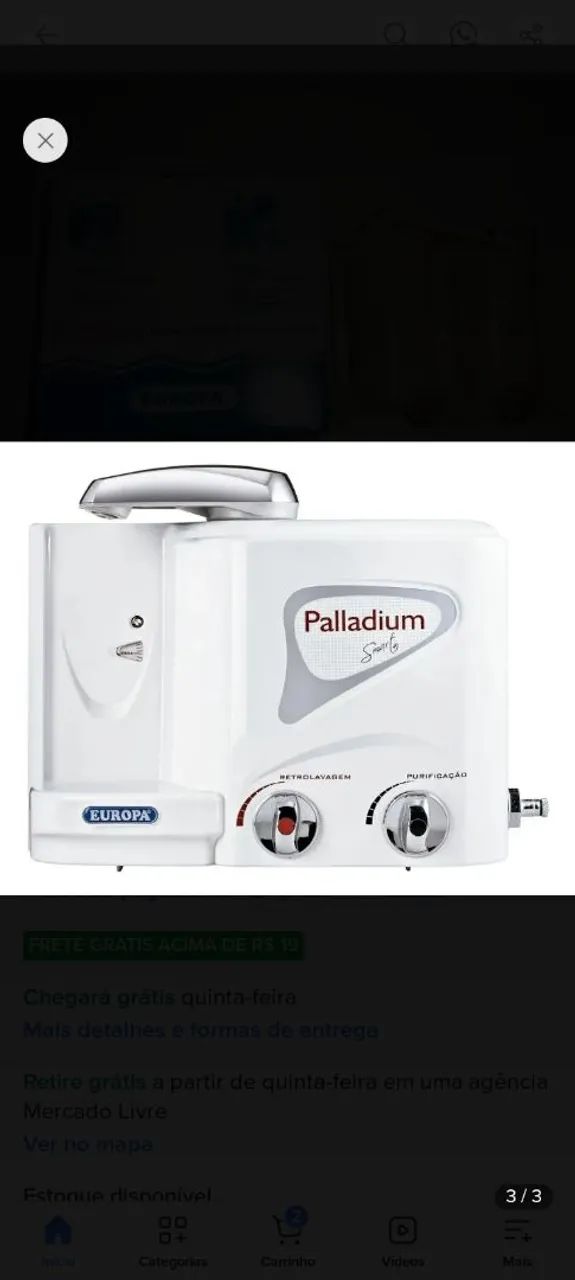 Refil para Purificador de água Palladium  - Foto 3