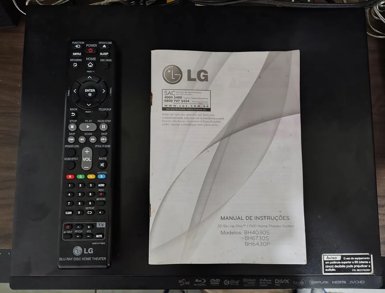 3D Blu-ray Disc-DVD Home Theater LG 1000 W RMS - Foto 2