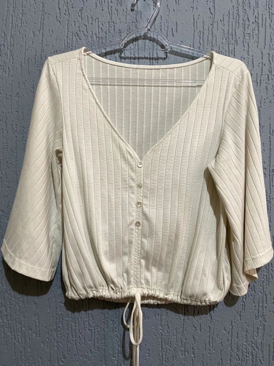 Blusa Bata com Manga 3/4