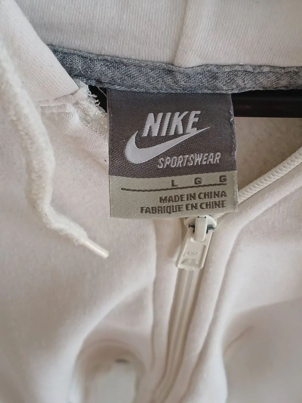 Moleton Nike branco Tam. G. - Foto 4