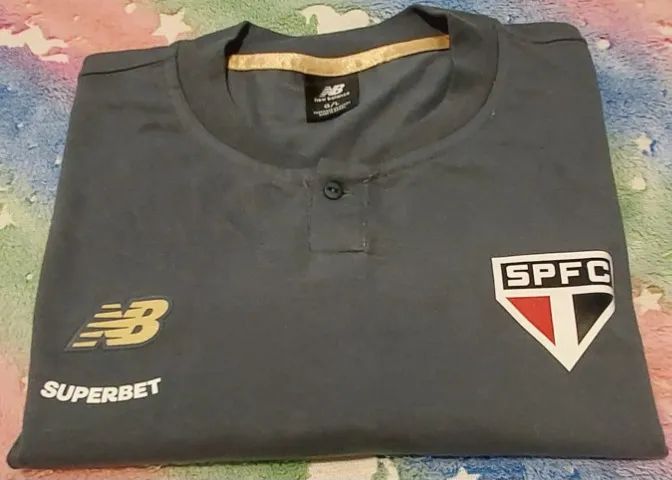 CAMISA SPFC VIAGEM ORIGINAL CINZA G - Foto 2