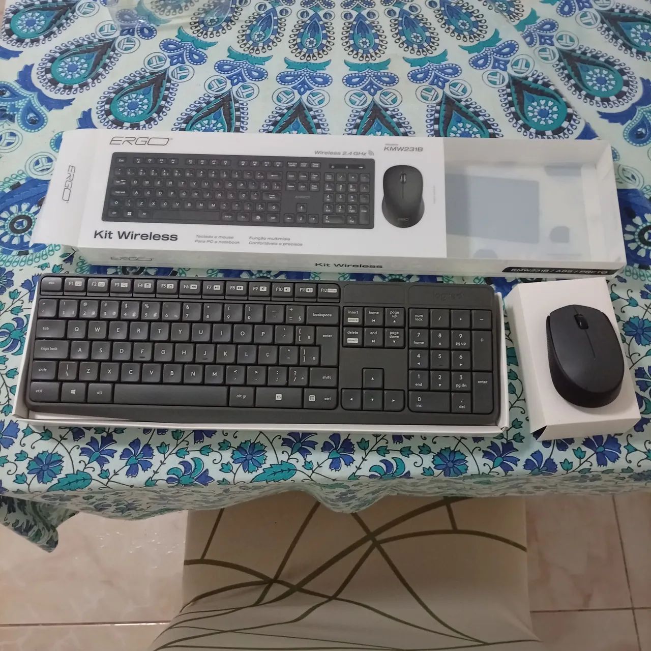Teclado e mouse ERGO (leia a descrição)