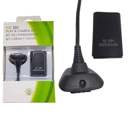 Bateria mais carregador para controle de xbox 360. Novos - Foto 3
