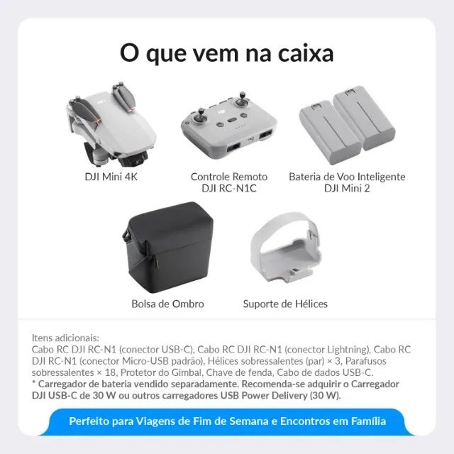 DJI MINI 4K + COMBO BATERIAS | NOVO - Foto 2