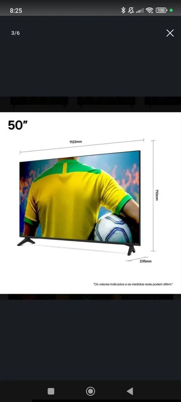 Smart TV 4K 50" LG QNED73 - Foto 4