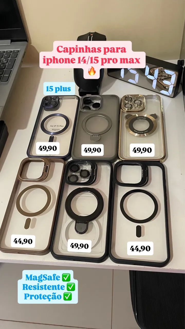 Capinhas para iphone 14/15 plus / pro max