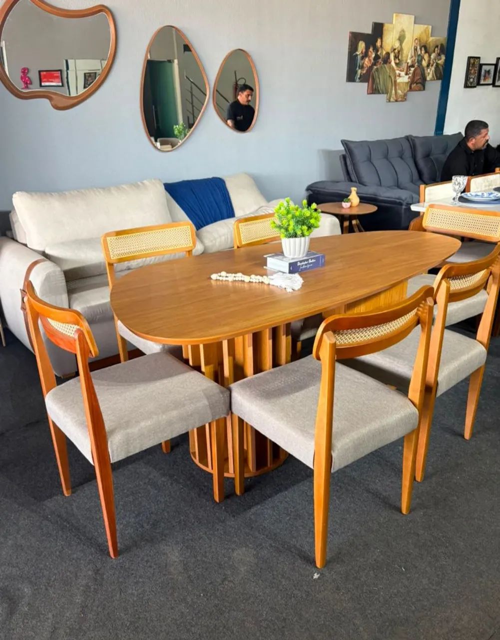 Mesa de jantar+ 6 cadeiras  - Foto 3