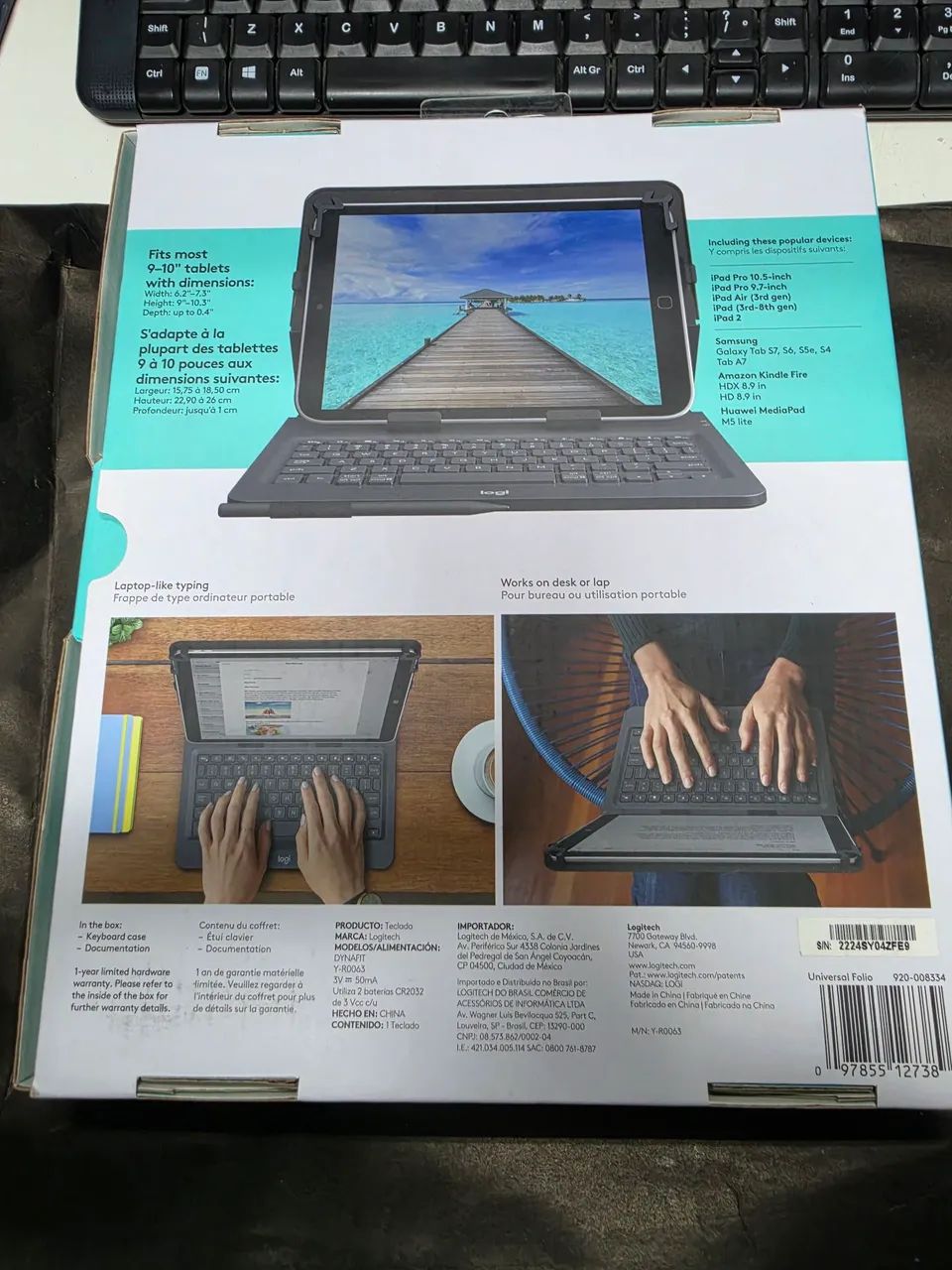 Capa Teclado Logitech Universal Folio para Tablets de 9" a 10" (iOS / Android / Windows) - Foto 2