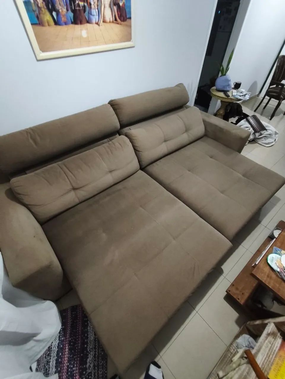 Sofá pet Friendly Retrátil c Chaise 2.70m - Foto 4