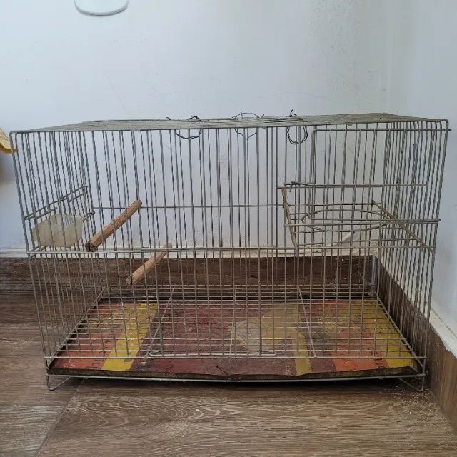 Vendo excelente gaiola de ferro, pouquíssimo usada