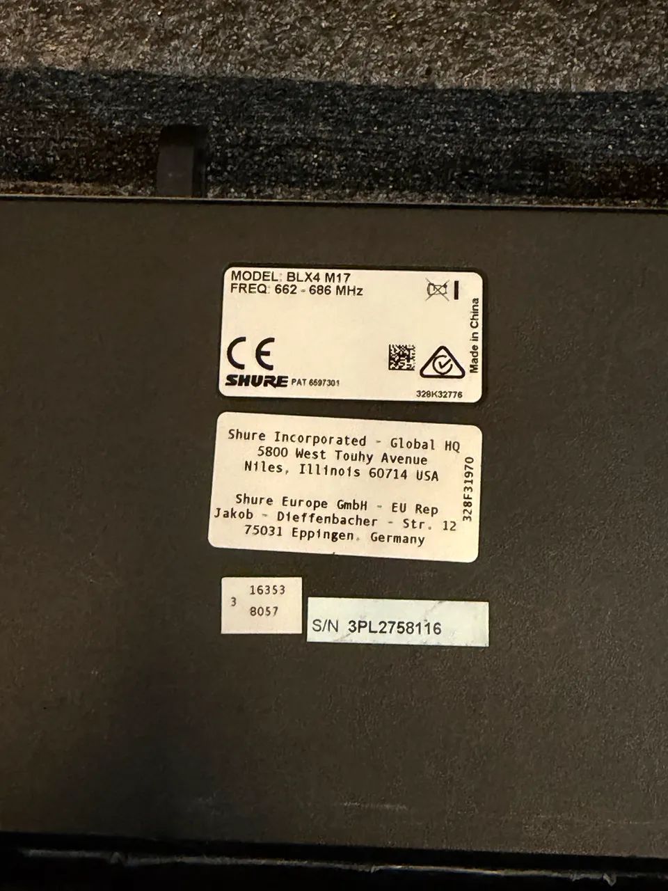 Microfone sem fio Shure BLX24/SM58 original com case - Foto 4