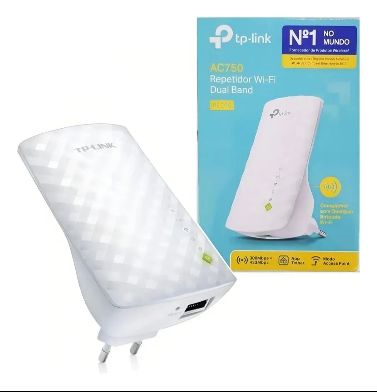 Repetidor Wi-Fi TP-Link 750mbps Re200