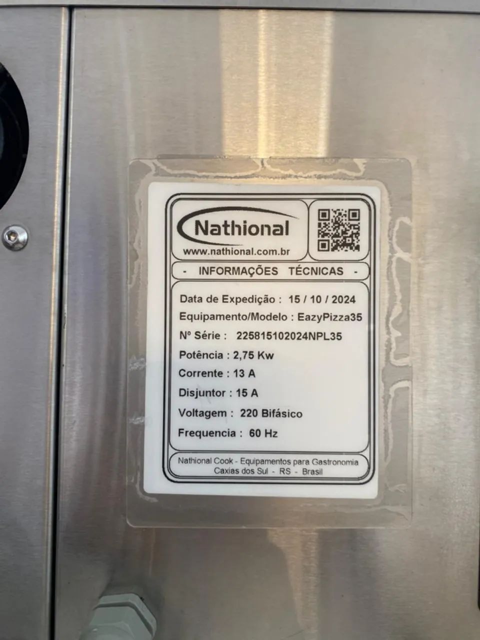 Forno Lastro de Pizza 35x35 Touch Screen Easy Nathional - Foto 3