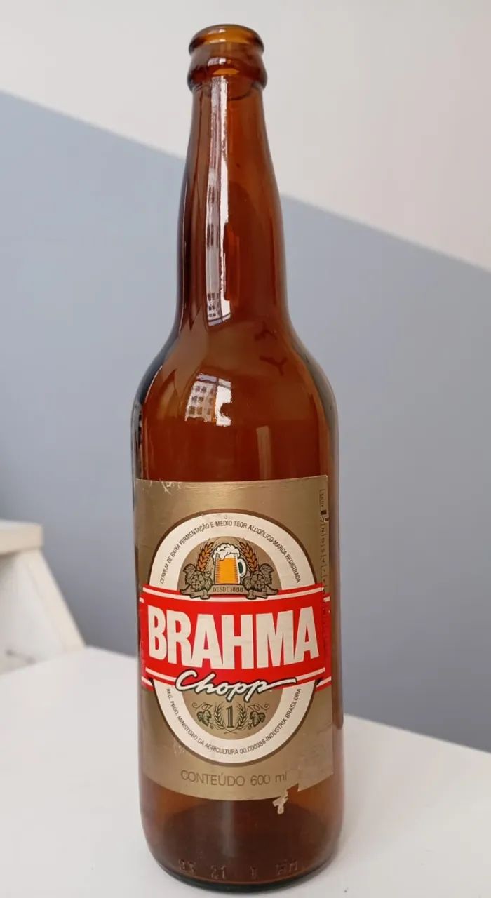 Garrafa de Brahma antiga 600ml