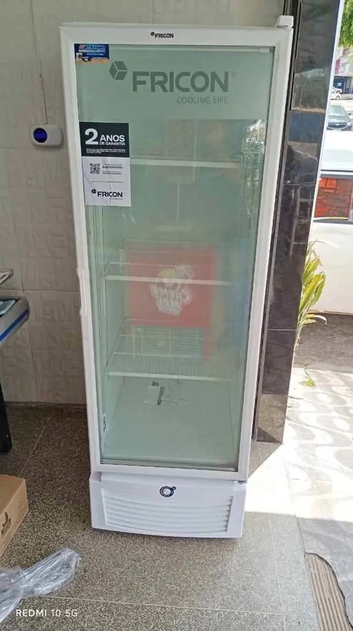 Freezer Vertical Tripla Ação Tampa De vidro - Novo