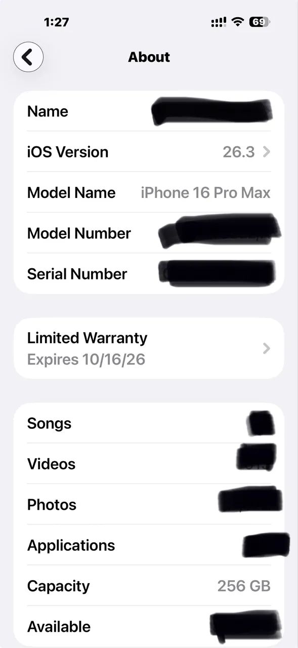 iPhone 16 PRO MAX 256Gb Bateria 100% 8 meses de Garantia! Novo