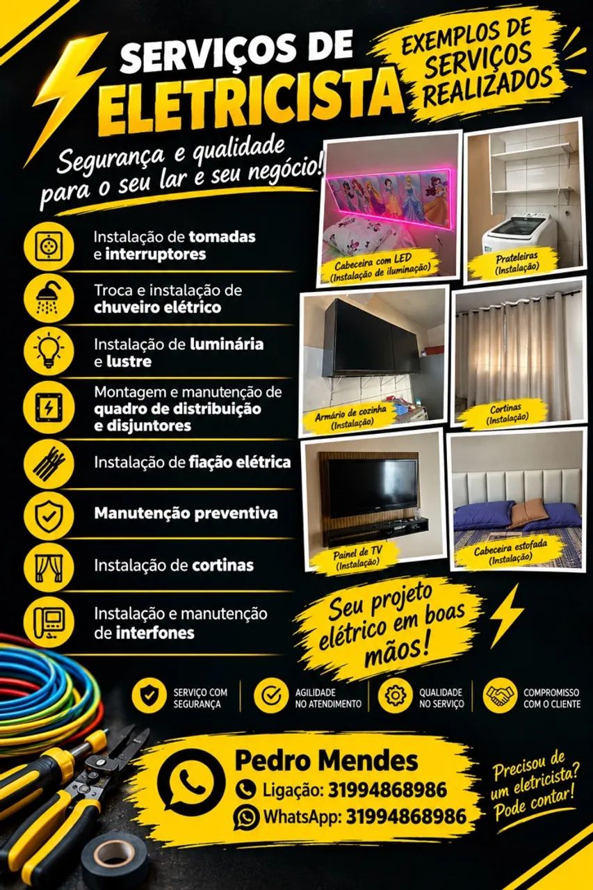 Eletricista e instalações 