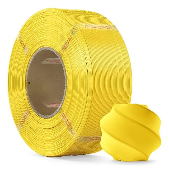 FILAMENTO BAMBU LAB PLA LITE AMARELO SEM CARRETEL REUTILIZAVEL, 1,75MM 