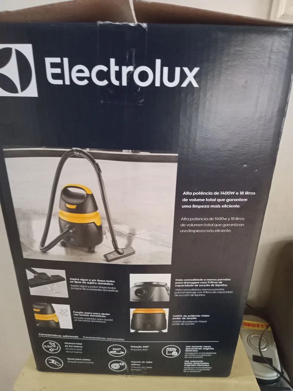 ASPIRADOR ELETROLUX AQQUAPOUER NOVO S/USO  - Foto 5