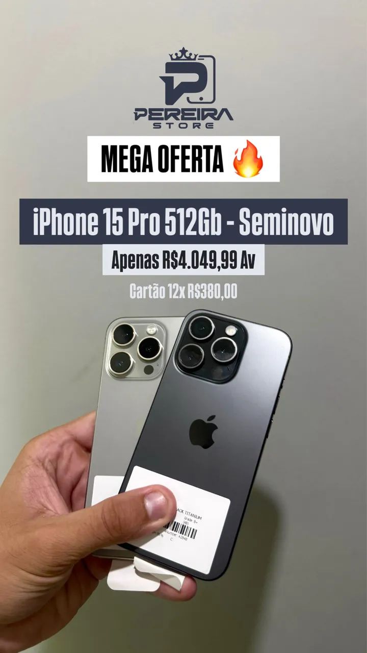 iPhone 15 Pro Max 512Gb - Seminovo