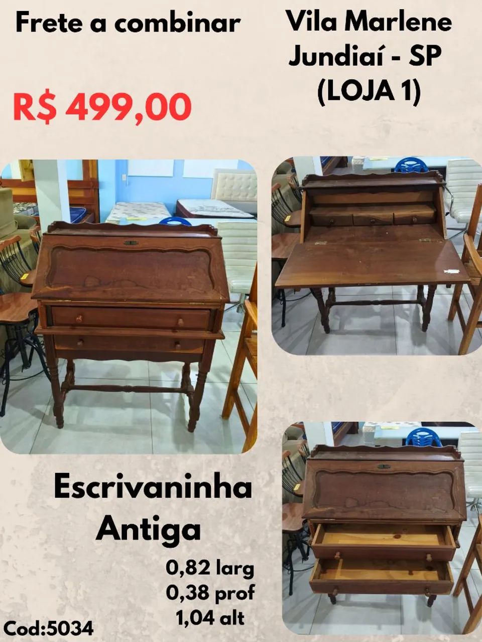 Escrivaninha antiga 