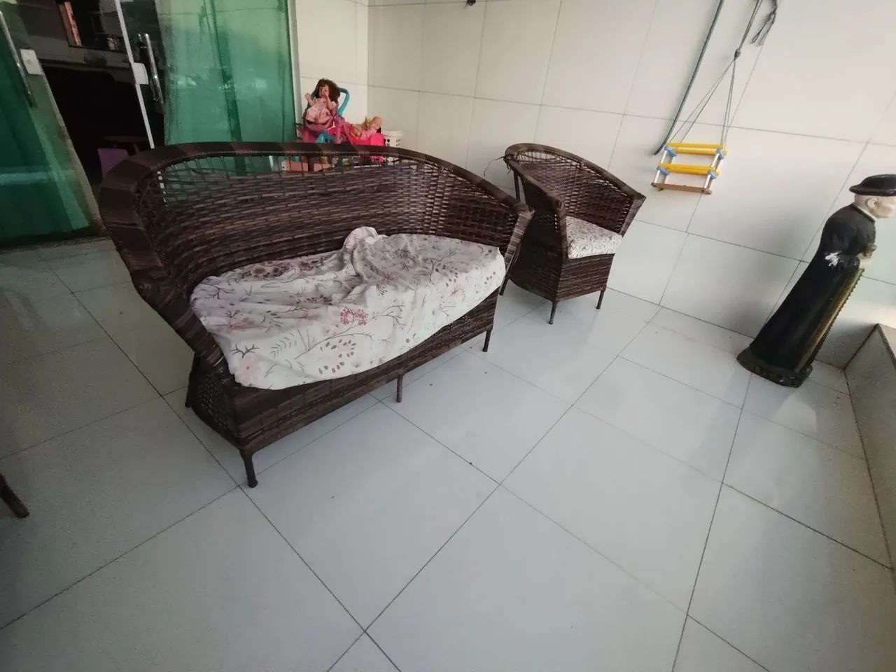 Conjunto sofá varanda usado  - Foto 4