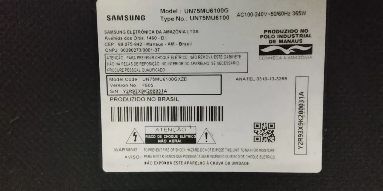Vendo uma tv de 75 polegadas para retirada de peças  - Foto 2